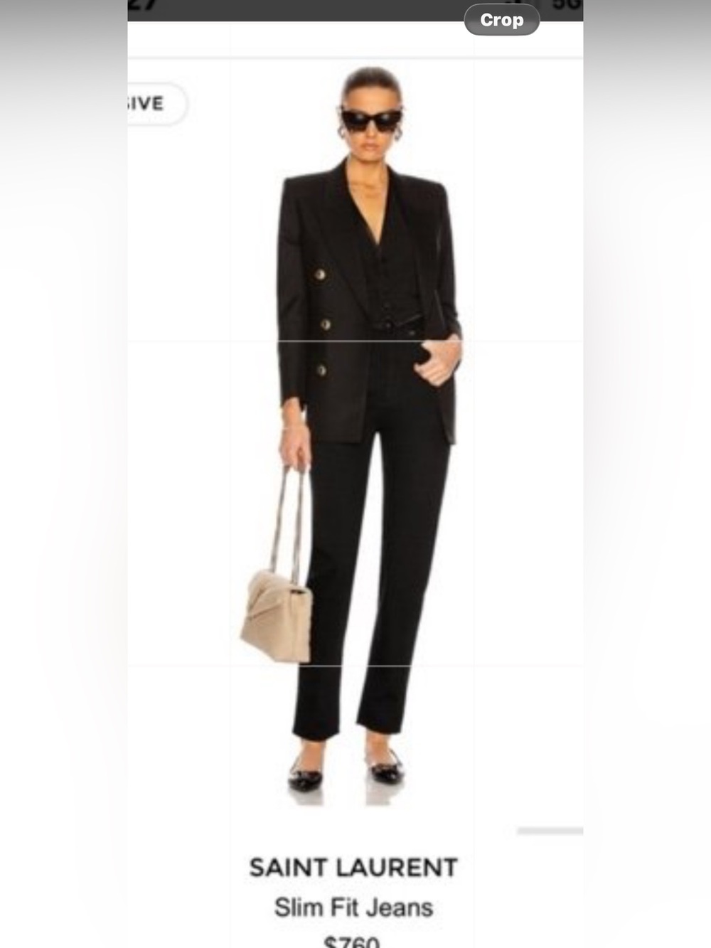 Authentic Saint Laurent Black Slim fit Jeans Size 25 brand new $700